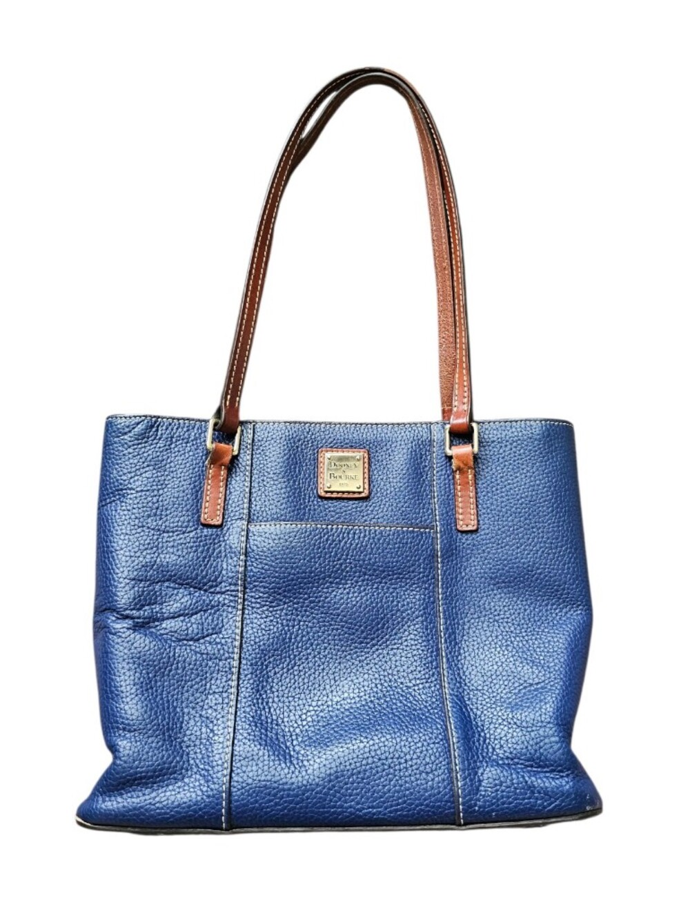 Dooney & Bourke Pebble Grain Small Lexington Shopper Handbag Midnight Blue